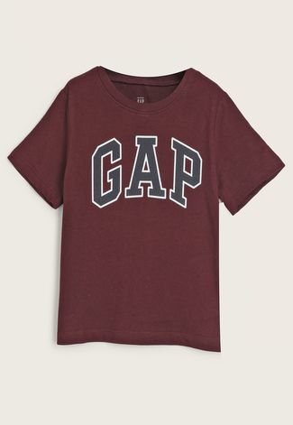 Camiseta GAP Logo Vinho