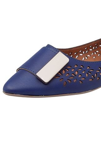 Sapatilha DAFITI SHOES Bico Fino Azul - Compre Agora