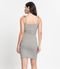 Vestido Curto Ribana canelada Select Cinza - Marca Select