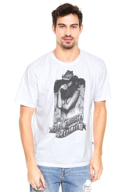Camiseta Manga Curta Cavalera Rua Augusta Branca - Marca Cavalera