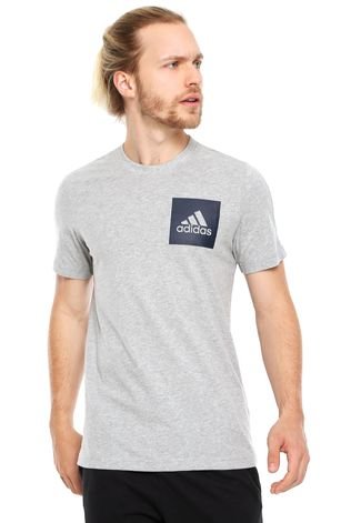 Camiseta adidas Logo Cinza