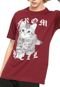 Camiseta Blunt Cat From Hell Vinho - Marca Blunt