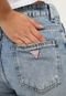 Calça Cropped Jeans Guess Mom Acid Azul - Marca Guess
