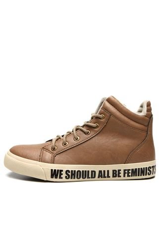 Tênis FiveBlu Feminists Caramelo