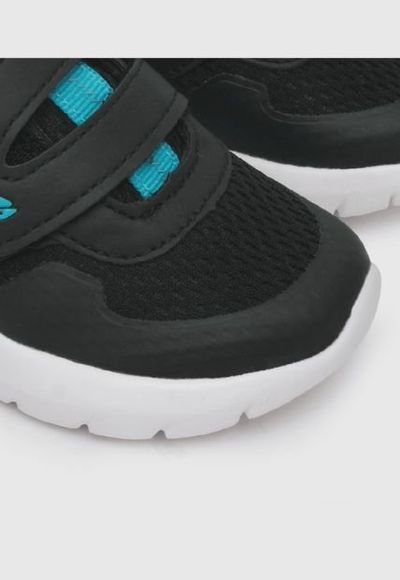 Zapatilla Para Ni o Deportiva De Ni o 1 Velcro Ca a Baja Negro