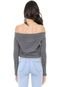 Blusa Cropped Hurley Sets Grafite - Marca Hurley