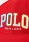 Boné Aberto Polo Ralph Lauren Aba Reta Logo Vermelho - Marca Polo Ralph Lauren
