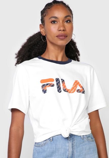 Camiseta Fila Letter Box Branca - Marca Fila