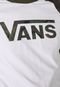 Camiseta Vans Classic Raglan Branca - Marca Vans