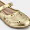 Sapatilha Infantil Bibi Ballerina Kids Dourada de Tira 1153045 28 - Marca Calçados Bibi
