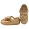 Sapato Boneca Casamento Festa Batizado Bebe Cegonha Dourado - Marca Bebê Cegonha