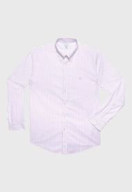 Camisa Oxford Regular Non-Iron Polo Button-Down Lila Brooks Brothers