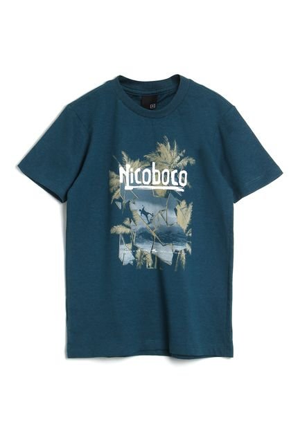 Camiseta Nicoboco Menino Estampa Azul-Marinho - Marca Nicoboco