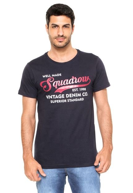 Camiseta Squadrow Estampada Azul-Marinho - Marca Squadrow