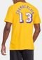 Camiseta Mitchell & Ness Masculina Los Angeles Lakers Wilt Chamberlain Amarela - Marca Mitchell & Ness