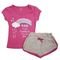 Conjunto Short e Camiseta Roupas de Bebê Verão Para Meninas Rosa - Marca Koala Baby