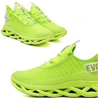 Tênis Easy Style Feminino Evoltenn Solado Trançado Moderno Verde