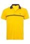 Camisa Polo Gant M.T. Chest Stripe Pique Rugger Amarela - Marca Gant