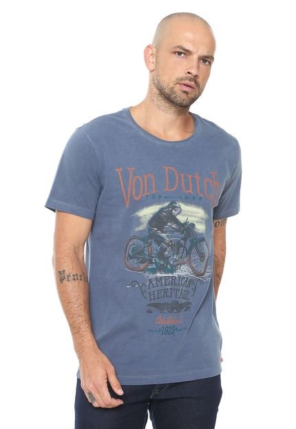 Camiseta Von Dutch American Azul - Marca Von Dutch 