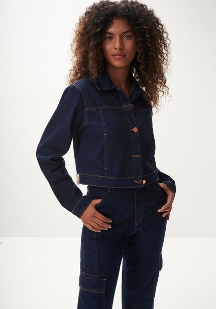 Jaqueta Jeans Cropped Sustentável - Marca Lez a Lez