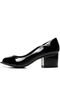 Peep Toe Loucos e Santos Verniz Preto - Marca Loucos e Santos