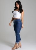 Calça Jeans Sawary Cropped - 278821 - Azul - Sawary - Marca Sawary