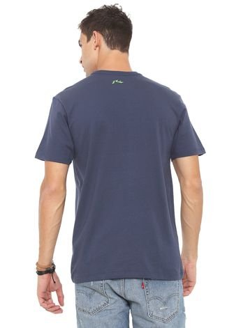 Camiseta Rusty Surfwall Sb Azul-Marinho