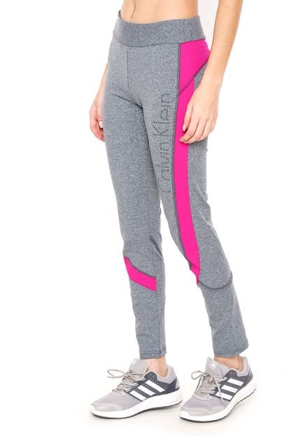 Legging Calvin Klein Performance Contraste Cinza - Marca Calvin Klein Performance