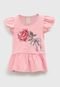 Blusa Colorittá Infantil Floral Rosa - Marca Colorittá