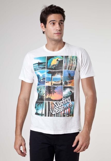 Camiseta Fiveblu Tropical Bege - Marca FiveBlu