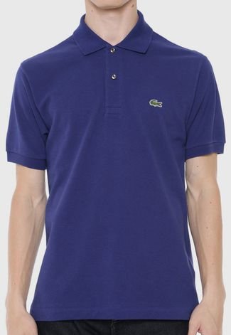 Camisa Polo Lacoste Classic Fit Azul