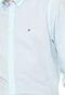 Camisa Tommy Hilfiger Reta Logo Azul - Marca Tommy Hilfiger