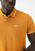 Camisa Polo Colcci Reta Friso Amarela - Marca Colcci