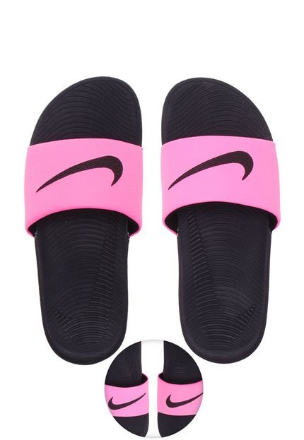 Chinelo Slide Nike Sportswear Wmns Kawa Rosa/Preto - Marca Nike Sportswear