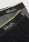 Kit 6pçs Cueca MASH Boxer Logo Preto/Grafite - Marca MASH