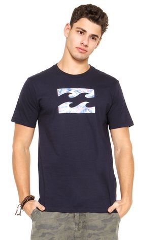 Camiseta Billabong Super Wave Azul-Marinho