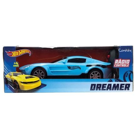 Veiculo Dreamer Hot Wheels - RC 3 Func Pilhas - Azul - Marca Candide