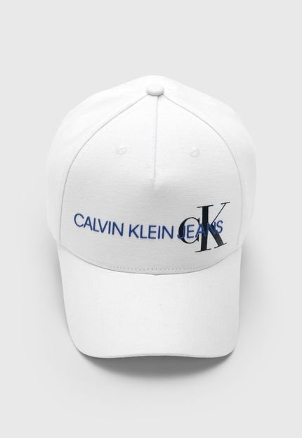 Boné Aberto Calvin Klein Jeans Logo Aba Curva Branco - Marca Calvin Klein Jeans