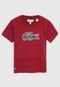 Camiseta Lacoste Kids Infantil Logo Vinho - Marca Lacoste Kids