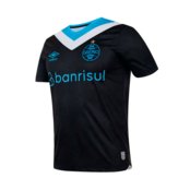 Camisa Masculina Umbro Grêmio Oficial 3 2024 Torcedor S/N Preto/azul - Marca Umbro