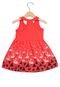 Vestido Brandili Infantil Flamingos Vermelho - Marca Brandili