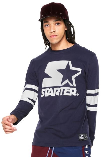 Camiseta Starter Slim Azul-Marinho - Marca S Starter