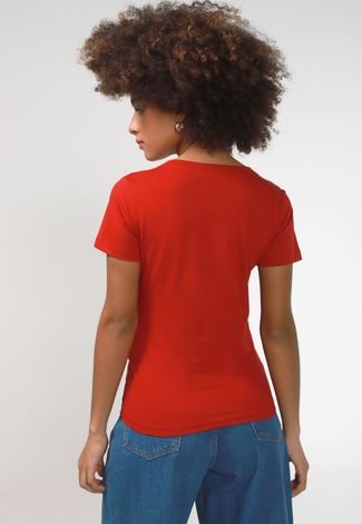 Camiseta Hering Lisa Vermelha