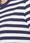 Camiseta GAP Listrada Azul-Marinho/Branca - Marca GAP