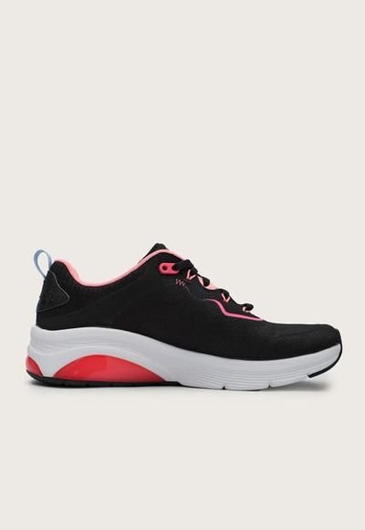 Tenis Training Negro Blanco Rosa Skechers Skech Air Extreme 2.0