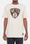 Camiseta NBA Sunshine Brooklyn Nets Bege Vintage - Marca NBA
