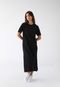 Vestido Colcci Midi Logo Preto - Marca Colcci