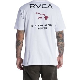 Camiseta RVCA State Of Aloha SM24 Masculina Branco