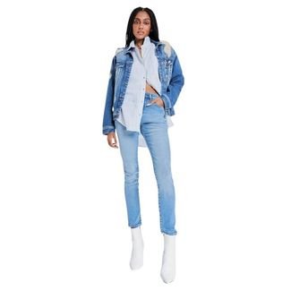 Calca Jeans Super Skinny Julie Reversa Azul