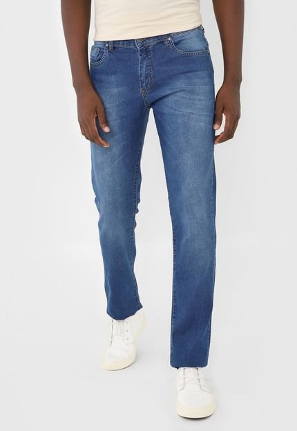 Calça Jeans Aleatory Skinny Estonada Azul - Marca Aleatory